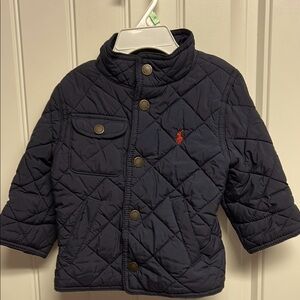 Ralph Lauren Blue Quilted Puffer Jacket 18 month EUC
